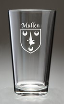 Mullen Irish Coat of Arms Pint Glasses - Set of 4 (Sand Etched) - £54.26 GBP