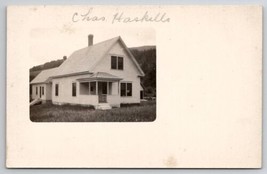 Henniker NH RPPC Lovely Home Of Chas Haskills c1910 Real Photo Postcard B34 - $15.95