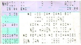 Ozzy Osbourne Ticket Stub January 21 1998 New Haven Connecticut - £19.71 GBP