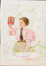 1890s Advertising Card Chase &amp; Sanborn Seal Brand Coffee C S Munson Hami... - £11.83 GBP