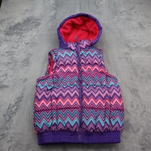 Vertical 9 Jacket Kids Girls Medium 10/12 Pink Purple Hooded Puffer Vest... - £20.23 GBP