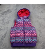 Vertical 9 Jacket Kids Girls Medium 10/12 Pink Purple Hooded Puffer Vest... - £20.23 GBP