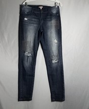 Juicy Couture Distressed Women&#39;s Stone Wash Embellished Denim Jeans Size 6 - £17.91 GBP