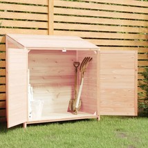 vidaXL Medium Natural Fir Wood Garden Shed - Waterproof & Durable - $6,005.34 MXN