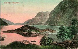 Cartolina 1912 Norvegia Sørfjorden (Hardanger) Fjord Hardangerfjorden Ullensvang - £7.32 GBP