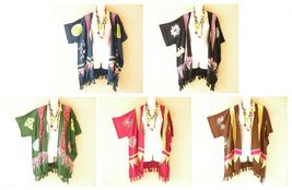 CG25 Batik Cardigan Duster Kimono Open Plus Hippy Jacket Cover up Top -u... - $24.90