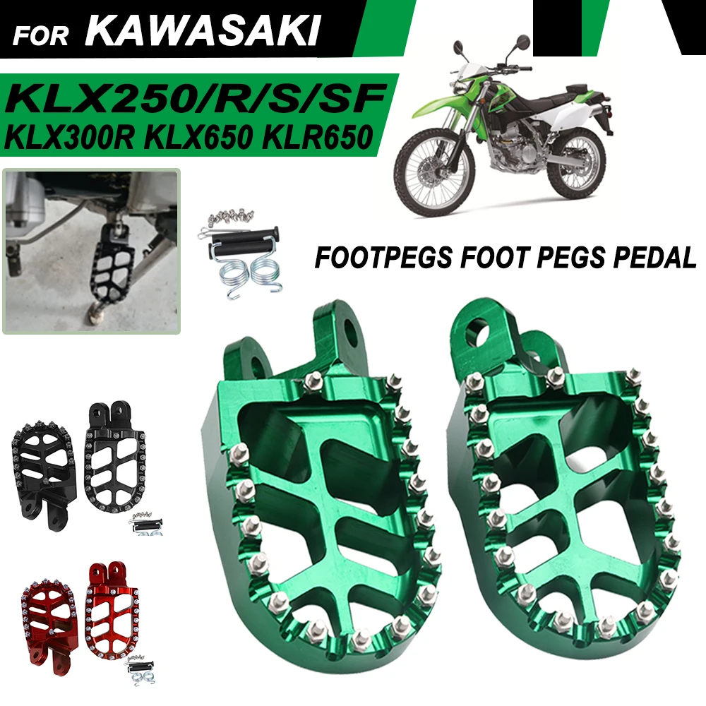 0r klx650 klr650 klx 250r 250s 250sf 300r 650r motorcycle accessories footrest footpegs thumb200