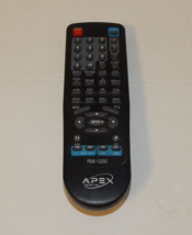 Original Apex Model RM-1200 Remote Control for DVD Player AD-1200 Tested - $11.45