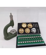 Jeweling Tool w/ Micrometric Screw Pump Pushers Anvil Watch Hand Presser... - £297.45 GBP