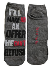 The Godfather Mafia Movie SOCKS Fun Socks Low Cut Socks - Make Him An Offer - $7.99