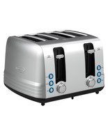 Brentwood Select Extra Wide 4 Slot Stainless Steel Toaster - $1,505.67 MXN
