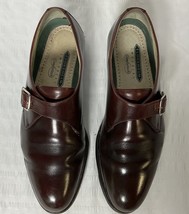 FLORSHEIM Mens Single MONK STRAP Classic Smooth Leather Buckle Sz 10.5 D... - $79.90