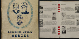 vintage WWII lancaster co pa SOLDIER HEROES info photos kia pow wounded employ - £97.34 GBP