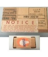 OSRAM HBO 200W L2 Super Pressure Mercury Arc Lamp Bulb - UNOPENED BOXES - $29.95