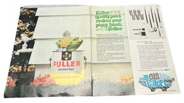 WP Fuller Paint Print Ad Piggy Bank Vintage 60s 2 Page Quality Exterior ... - $13.95