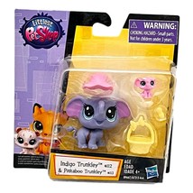 Littlest Pet Shop Figure Indigo Trunkley 113 Elephant 112 Pinkaboo New C... - $46.22