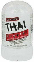 Thai Deodorant Stone Thai Natural Crystal Deodorant Push-Up Stick 2.125 oz - £6.57 GBP