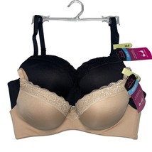 Maidenform Bra Underwire Lace Demi Lift Push Up Padded Shaping Contour P... - £24.06 GBP