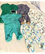 Carters Newborn Footed Mitten Long Sleeve Outfit Lot Of Five Never Worn - £13.80 GBP
