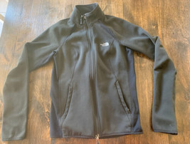 THE NORTH FACE Women’s Black Dark Wash Zip up Fleece Jacket Pockets Size... - £14.13 GBP