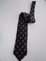 Nordstrom by J. Z. Richards Christmas Lights Patterns Silk Neck Tie Blac... - $28.49