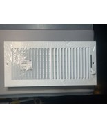 14&quot;x 6&quot; (Duct Size) Two-Way Sidewall Register, Adjustable, White, Steel - $20.35 CAD