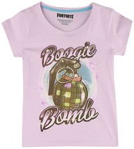 Fortnite Boogie Bomba T-Shirt Cotone Manica Corta Rosa Unisex Tee per Età 10-16 - £19.98 GBP
