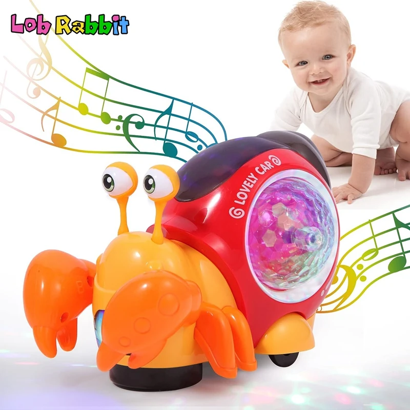 Crawling Crab Baby Electronic Pets Toy Walking Dancing Interactive Game Musical - £14.87 GBP