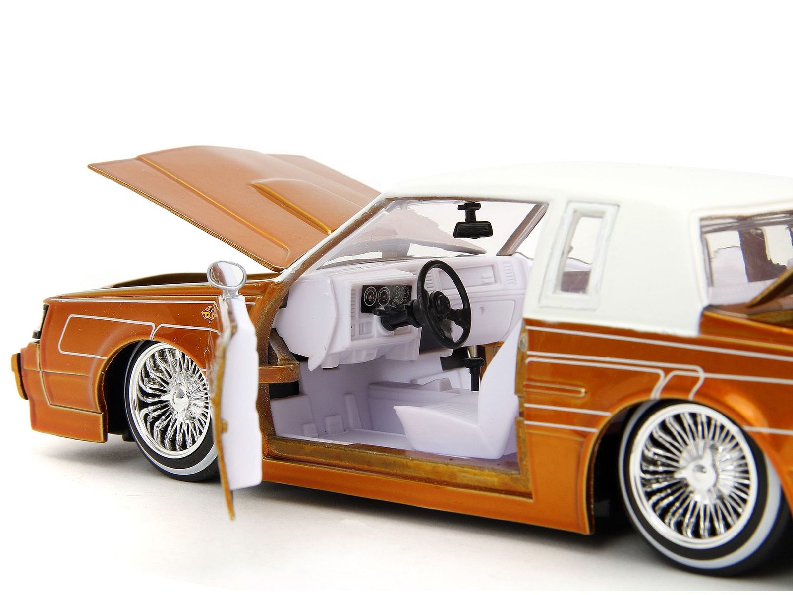 1987 Buick Grand National Orange Metallic with White Top and Interior Item image 2