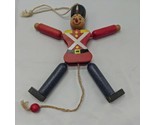 Famo Jumping Jack Austria Pull String Tin Soldier 7&quot; Christmas Ornament - £42.04 GBP
