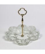 Vtg Mikasa Walther Carmen Clear Crystal Serving Tray Caddy Candy Dish w/... - $552.86 MXN