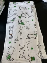 Storehouse Set of 2 Kitchen Towels Dogs Irish St Patrick&#39;s Day New 100% ... - £11.35 GBP