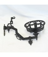 Cast Iron Wall Bracket Oil Lamp Victorian Style Early American 11&quot; L x 8... - $57.78 CAD