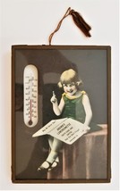 Antique Brown&#39;s Luncheonette Jennersville Pa Thermometer Art Deco Art Print Ad - £70.56 GBP