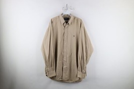 Vtg 90s Ralph Lauren Mens Large Distressed Baggy Fit Button Down Shirt B... - $39.55
