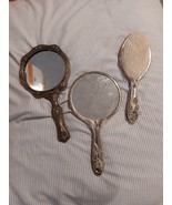 Vintage Silver Plated Vanity Set With Mirror,  Brush Set - €26,34 EUR