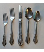 One Set Oneida 18/10  Deluxe 5 Piece Fine Flatware SetSpoon Forks Knife - £24.98 GBP