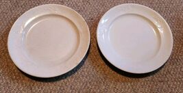 Lot of 2 Vintage 9 Inch Plates White Crazing Marked on Bottom - $9.99