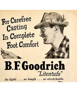 B.F. Goodrich Litentuf Fishing Boots 1953 Advertisement Outdoor Sporting... - $34.17 CAD