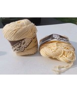 Lily Yarn Sugar n Cream Yarn Cream 2.5oz 4 Ply Cotton 2 Skein - $14.00