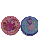 Vintage Playskool Keypers Rare HTF Blue &amp; Pink Metal Tins Set - $62.40