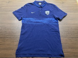USMNT Soccer Men’s Blue Polo Shirt - Nike - 642256-421 - USA - Medium - £13.42 GBP