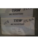 NEW Vintage TRW IRC Resistors Sealed LOT of 50  pn# RN65D  182K (range 1... - $24.76 CAD
