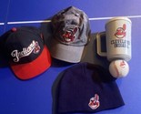 Cleveland Indians chief Wahoo Lot Of Items, Baseball, Mug, Hats, Beanie Cap - $44.55