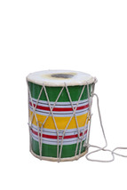Baby wooden  doori Dholak musical instrument  colour multi  8 inch - £35.38 GBP