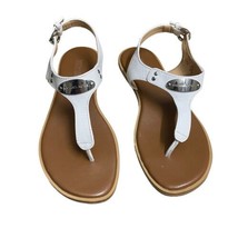 Michael Kors Leather White Sandals Size 6M - £61.86 GBP