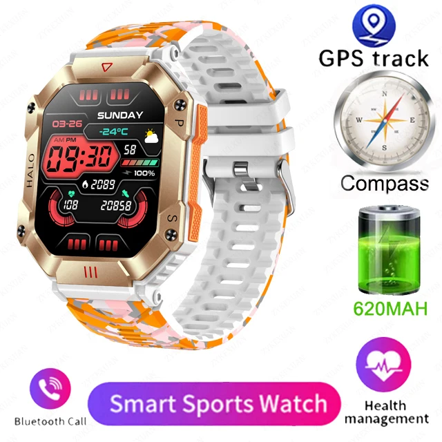 2023 Smart Watch Men For   Fitness  IP67 Waterproof 2.0&#39;&#39; AI Voice Bluetooth Cal - £114.29 GBP