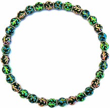 New Angela Moore Green Blue Pink Yellow Orange Necklace - £39.46 GBP
