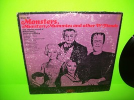Music For Monsters Munsters Mummies &amp; Other TV Fiends Vinyl LP Record Horror - £33.30 GBP