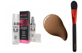 Bundle 2 Items: Mica Beauty BB Cream COCOA   +Itay Mineral Blush  Brush - £45.24 GBP